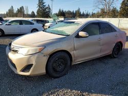 Salvage cars for sale from Copart Graham, WA: 2012 Toyota Camry Base