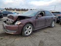 Salvage cars for sale at Pennsburg, PA auction: 2014 Volkswagen Passat S