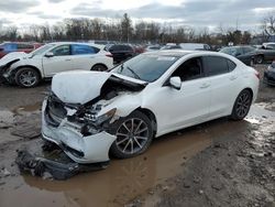 Salvage cars for sale at Chalfont, PA auction: 2015 Acura TLX Tech