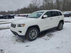 Salvage cars for sale from Copart Ellwood City, PA: 2016 Jeep Grand Cherokee Limited