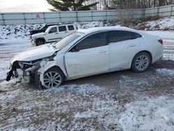 Vehiculos salvage en venta de Copart Davison, MI: 2016 Chevrolet Malibu LT