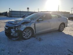 Salvage cars for sale from Copart Chicago Heights, IL: 2021 Chevrolet Malibu LT