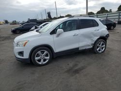 Salvage cars for sale at Miami, FL auction: 2016 Chevrolet Trax LTZ