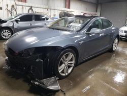 Salvage cars for sale at Elgin, IL auction: 2013 Tesla Model S