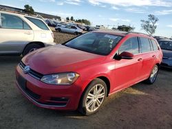 Volkswagen Golf salvage cars for sale: 2015 Volkswagen Golf Sportwagen TDI S