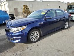 Salvage cars for sale at Exeter, RI auction: 2017 KIA Optima EX