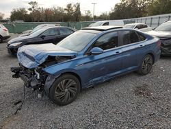 Volkswagen salvage cars for sale: 2019 Volkswagen Jetta SEL Premium