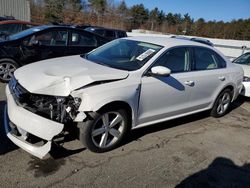 Salvage cars for sale at Exeter, RI auction: 2015 Volkswagen Passat S