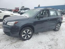 Salvage cars for sale from Copart Woodhaven, MI: 2017 Subaru Forester 2.5I