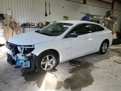 Salvage cars for sale at Chambersburg, PA auction: 2017 Chevrolet Malibu LS