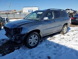 Salvage cars for sale at Colorado Springs, CO auction: 2006 Toyota Highlander Hybrid