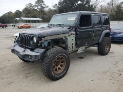 Salvage cars for sale from Copart Savannah, GA: 2018 Jeep Wrangler Unlimited Sport