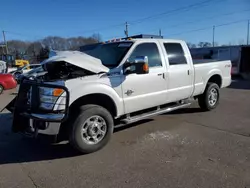 Salvage trucks for sale at Ham Lake, MN auction: 2015 Ford F350 Super Duty