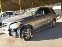 Mercedes-Benz salvage cars for sale: 2012 Mercedes-Benz ML 350 4matic