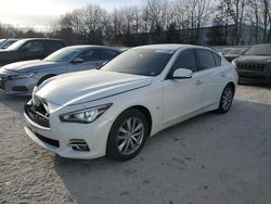 Salvage cars for sale at North Billerica, MA auction: 2015 Infiniti Q50 Base