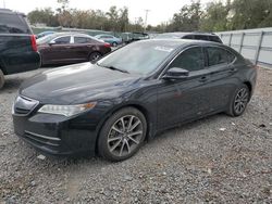 Salvage cars for sale at Riverview, FL auction: 2016 Acura TLX Tech