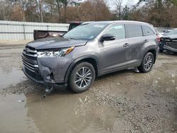 Salvage cars for sale at auction: 2018 Toyota Highlander SE