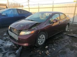 Vehiculos salvage en venta de Copart New Britain, CT: 2012 Honda Civic LX