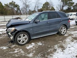 Salvage cars for sale at Hampton, VA auction: 2012 Mercedes-Benz ML 350 Bluetec