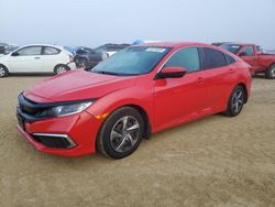 Honda salvage cars for sale: 2020 Honda Civic LX