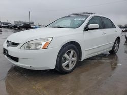 Salvage cars for sale at Grand Prairie, TX auction: 2004 Honda Accord EX