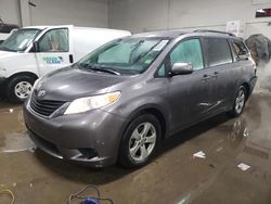 Salvage cars for sale at Elgin, IL auction: 2011 Toyota Sienna LE