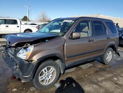 Salvage cars for sale at Littleton, CO auction: 2002 Honda CR-V EX