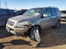 Salvage cars for sale at Elgin, IL auction: 2005 Honda Pilot EXL