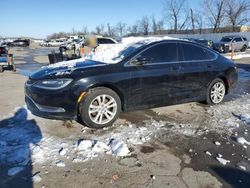 Salvage cars for sale at Bridgeton, MO auction: 2015 Chrysler 200 Limited