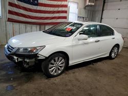 Salvage cars for sale at Lyman, ME auction: 2014 Honda Accord EXL