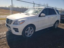 Salvage cars for sale from Copart Houston, TX: 2015 Mercedes-Benz ML 400 4matic