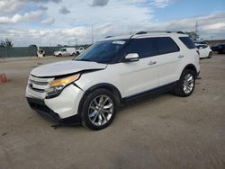 Salvage cars for sale at Homestead, FL auction: 2014 Ford Explorer Limited