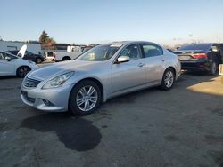 Salvage cars for sale at Vallejo, CA auction: 2013 Infiniti G37 Base