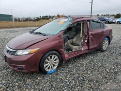 Honda salvage cars for sale: 2012 Honda Civic EXL