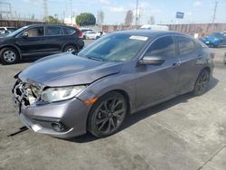 Salvage cars for sale at Wilmington, CA auction: 2020 Honda Civic Sport