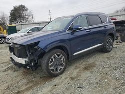 Salvage cars for sale at Mebane, NC auction: 2021 Hyundai Santa FE Limited