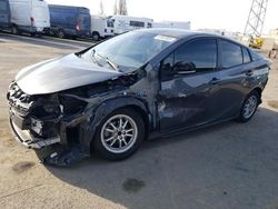 Salvage cars for sale at Hayward, CA auction: 2017 Toyota Prius