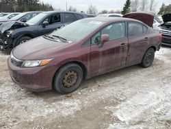 2012 Honda Civic LX en venta en Bowmanville, ON