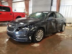 Salvage cars for sale at Lansing, MI auction: 2015 Chevrolet Cruze ECO