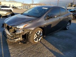 Salvage cars for sale at Sun Valley, CA auction: 2017 Toyota Prius