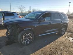 Salvage cars for sale at Woodhaven, MI auction: 2022 Hyundai Palisade Calligraphy