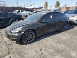 Salvage cars for sale at Wilmington, CA auction: 2021 Tesla Model 3