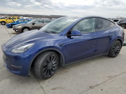 Salvage cars for sale at Grand Prairie, TX auction: 2022 Tesla Model Y