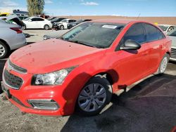 Chevrolet Cruze Limited ls salvage cars for sale: 2016 Chevrolet Cruze Limited LS