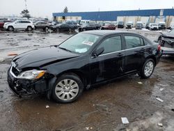 Salvage cars for sale at Woodhaven, MI auction: 2014 Chrysler 200 LX