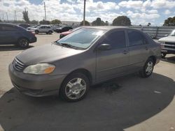 Toyota salvage cars for sale: 2003 Toyota Corolla CE