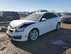 Salvage cars for sale at Kansas City, KS auction: 2015 Chevrolet Cruze LTZ