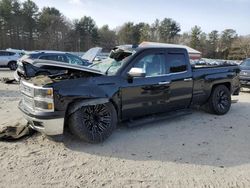 Salvage cars for sale at Mendon, MA auction: 2015 Chevrolet Silverado K1500 LTZ