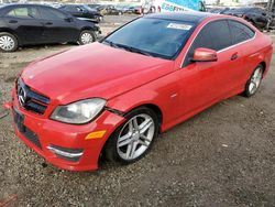 Salvage cars for sale at Los Angeles, CA auction: 2012 Mercedes-Benz C 350