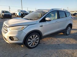 Salvage cars for sale at Oklahoma City, OK auction: 2017 Ford Escape Titanium